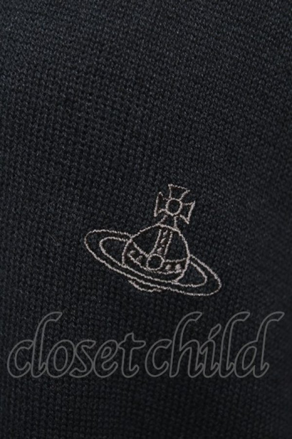 画像4: ヴィヴィアンウエストウッド MAN 中古 / 単色オーブ刺繍リラックスベスト F ブラック  Y-25-12-21-015-bl-SZ-ZY (4)