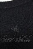 画像3: ヴィヴィアンウエストウッド 中古 / 単色オーブ刺繍ニット 2 ブラック  Y-25-12-21-016-to-SZ-ZY (3)