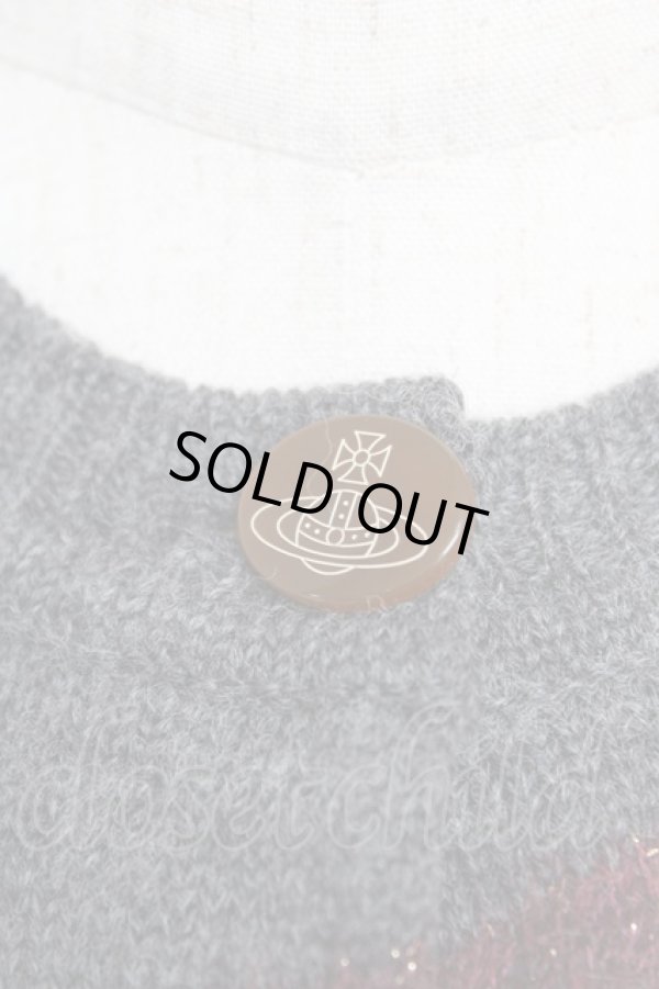 画像3: ヴィヴィアンウエストウッド 中古 / ラメスポットニットカーディガン 2 グレー  Y-25-12-21-018-to-SZ-ZY (3)