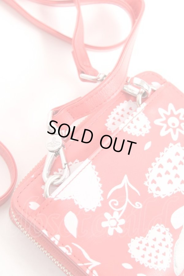 画像4: ヴィヴィアンウエストウッド 中古 / PAINTING BUNNY ショルダーウォレット  レッド  Y-26-01-28-002-gd-SZ-ZY (4)