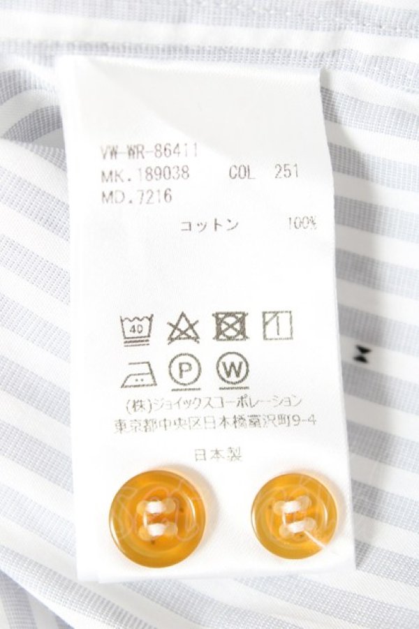 画像7: ヴィヴィアンウエストウッド MAN 中古 / CLASSIC STRIPE SHIRTS 50 グレー×ホワイト  Y-26-01-28-015-bl-SZ-OS (7)