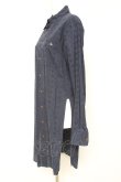 画像2: ヴィヴィアンウエストウッド MAN 中古 / オーブ刺繍透カシ長袖シャツ 46 紺  Y-26-01-28-016-bl-AS-ZY (2)