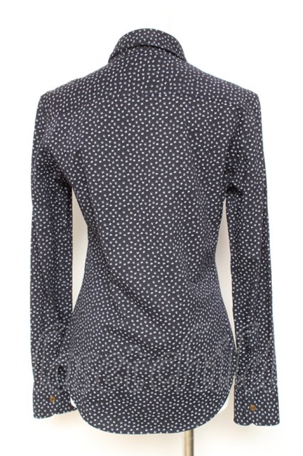 画像3: ヴィヴィアンウエストウッド MAN 中古 / オーブ刺繍ブラウス  紺  Y-26-01-28-017-bl-AS-OS (3)