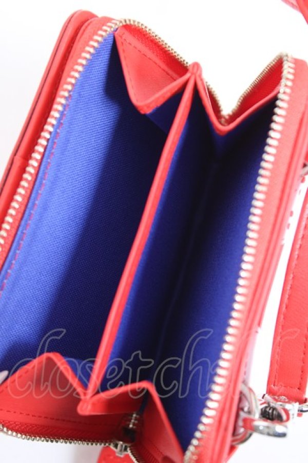 画像6: ヴィヴィアンウエストウッド 中古 / PAINTING BUNNY ショルダーウォレット  レッド  Y-26-01-28-002-gd-SZ-ZY (6)