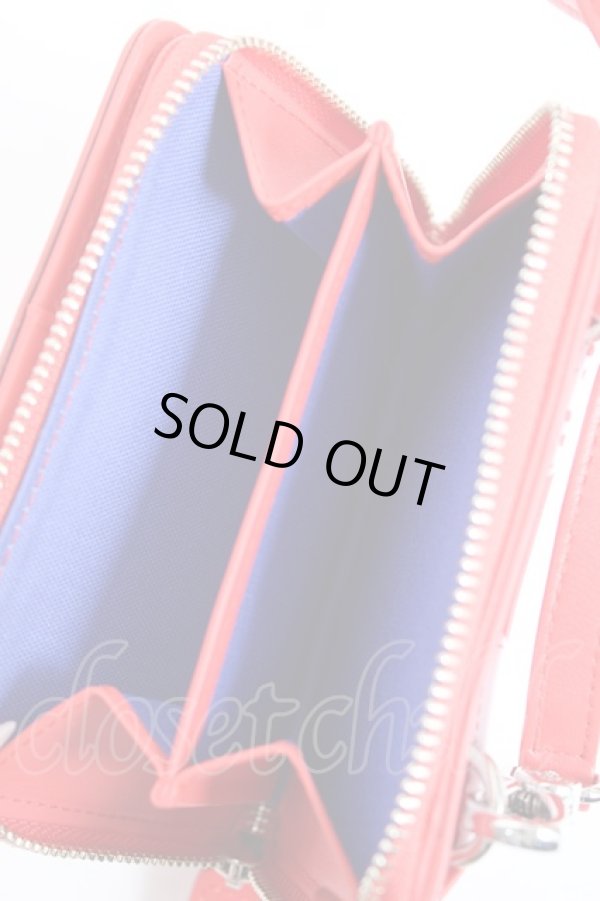 画像6: ヴィヴィアンウエストウッド 中古 / PAINTING BUNNY ショルダーウォレット  レッド  Y-26-01-28-002-gd-SZ-ZY (6)