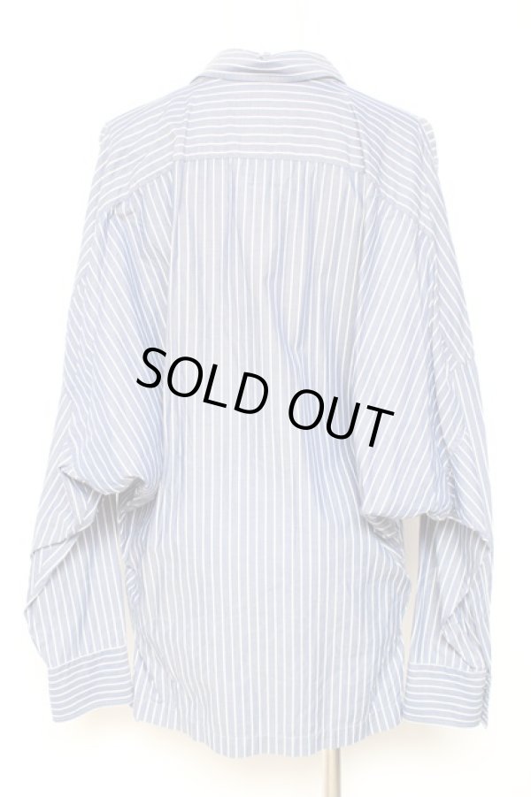 画像3: ヴィヴィアンウエストウッド MAN 中古 //ストライプドルマンシャツ III サックス  Y-26-01-28-020-bl-AS-OS (3)