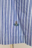 画像5: ヴィヴィアンウエストウッド MAN 中古 //ストライプドルマンシャツ III サックス  Y-26-01-28-020-bl-AS-OS (5)