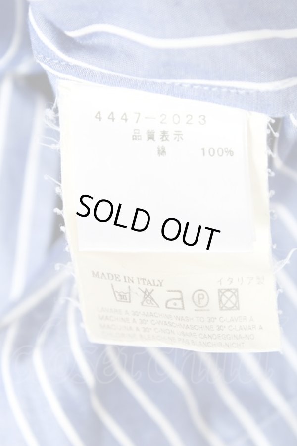 画像7: ヴィヴィアンウエストウッド MAN 中古 //ストライプドルマンシャツ III サックス  Y-26-01-28-020-bl-AS-OS (7)