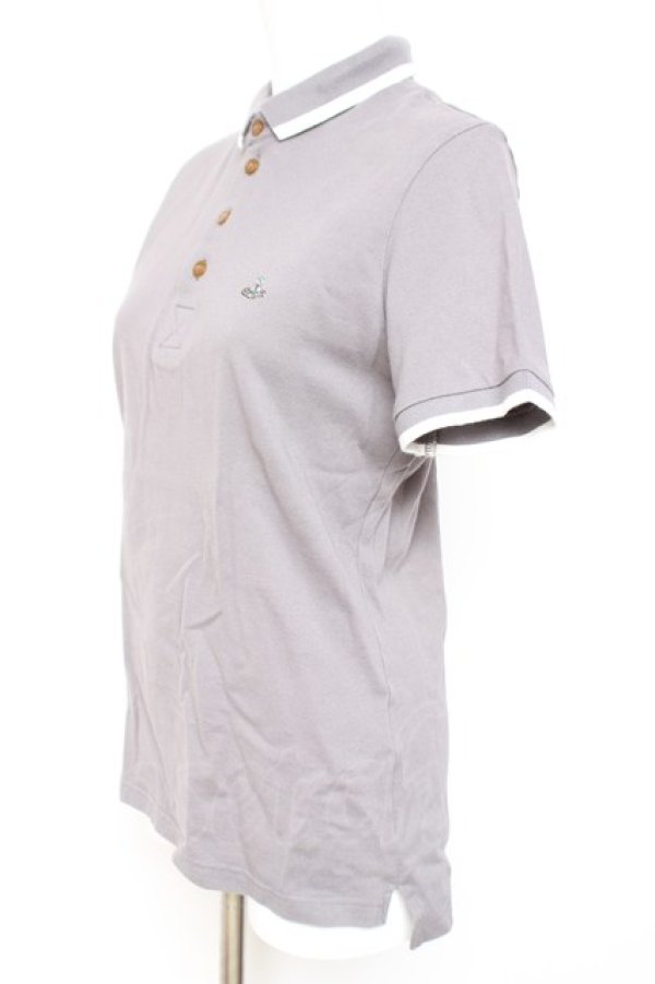 画像2: ヴィヴィアンウエストウッド MAN 中古 / ORB POLO SHIRT 46 グレー  Y-26-01-28-022-to-SZ-ZH (2)