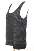 画像3: ヴィヴィアンウエストウッド 中古 / レースレイヤードタンクトップ 40 ネイビー×ブラック  Y-26-01-28-023-to-IG-ZH (3)