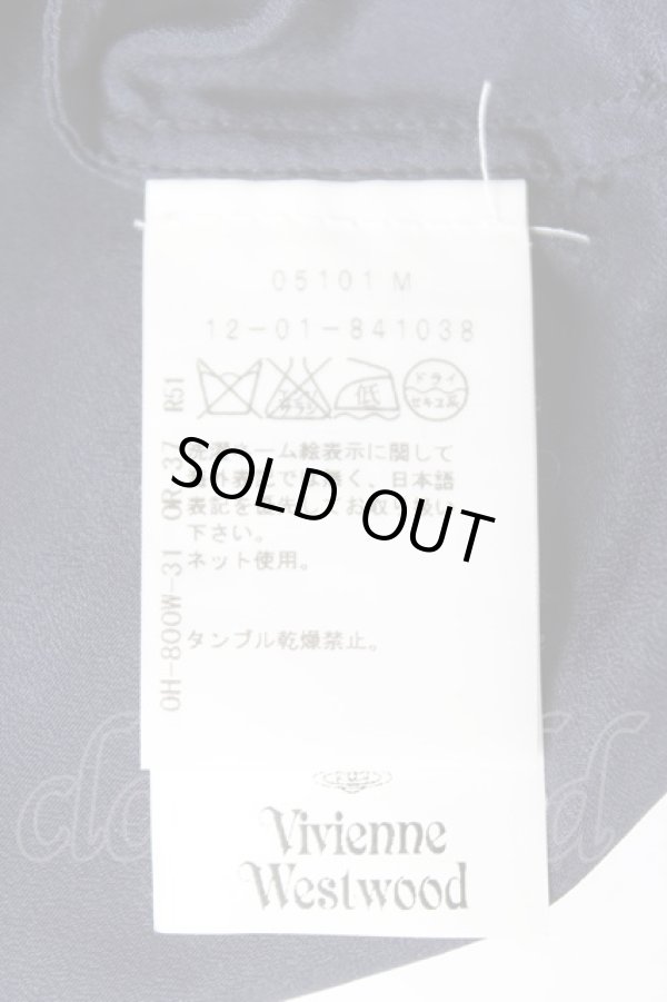 画像5: ヴィヴィアンウエストウッド 中古 / レースレイヤードタンクトップ 40 ネイビー×ブラック  Y-26-01-28-023-to-IG-ZH (5)