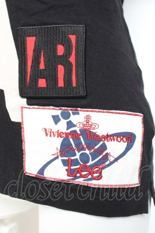 画像4: ヴィヴィアンウエストウッド Anglomania and Lee 中古 / ARパッチTシャツ XXS ブラック  Y-26-01-28-025-ts-SZ-ZY (4)
