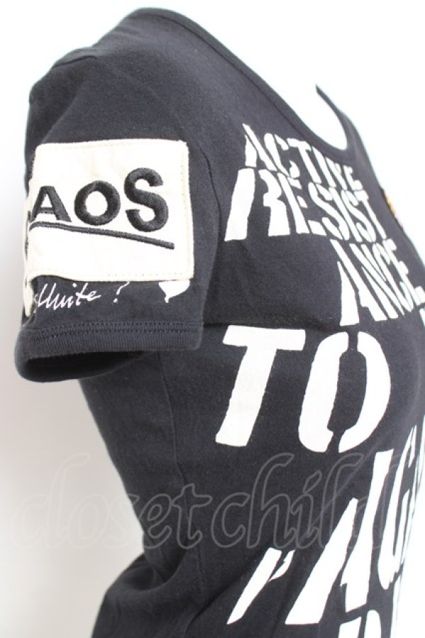 画像5: ヴィヴィアンウエストウッド Anglomania and Lee 中古 / ARパッチTシャツ XXS ブラック  Y-26-01-28-025-ts-SZ-ZY (5)