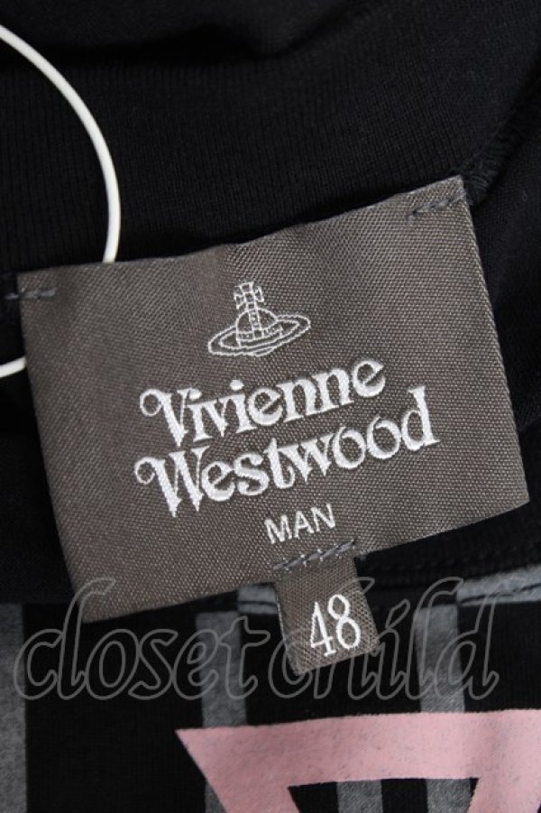 画像4: ヴィヴィアンウエストウッド MAN 中古 / GAIA with LINE ORBリラックスTシャツ（ガイアウィズラインオーブ） 48 黒  Y-26-01-28-026-ts-AS-OS (4)