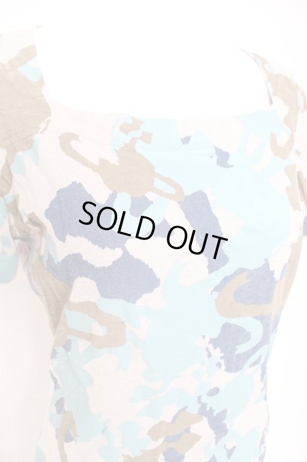 画像4: ヴィヴィアンウエストウッド 中古 / カモフラオーブTシャツ 2 グレー  Y-26-01-28-028-ts-YM-ZH (4)