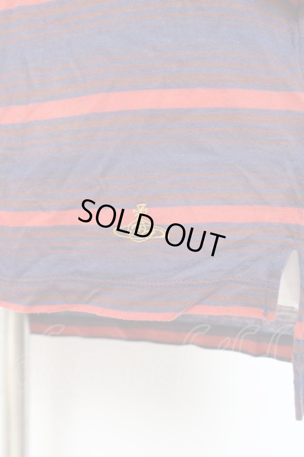 画像5: ヴィヴィアンウエストウッド MAN 中古 / 変形ボーダートップス 44 ネイビー  Y-26-01-28-032-to-SZ-ZH (5)