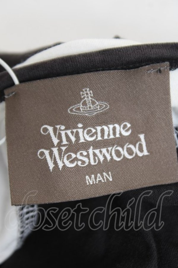画像5: ヴィヴィアンウエストウッド MAN 中古 / "MAN LONDON" ネームタグ ビッグTシャツ F ホワイト×ブラック  Y-26-01-28-033-ts-SZ-ZH (5)