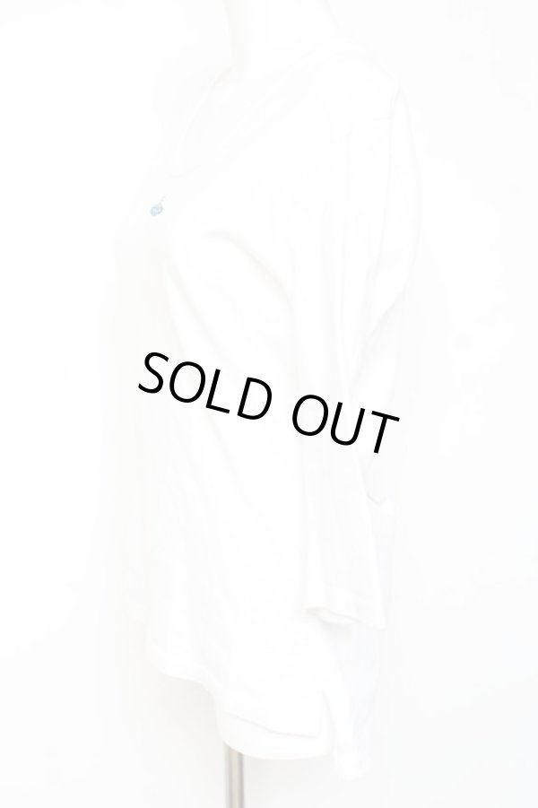 画像2: ヴィヴィアンウエストウッド MAN 中古 / オーブ刺繍七分丈カットソー 44 ホワイト  Y-26-01-28-035-ts-SZ-ZH (2)