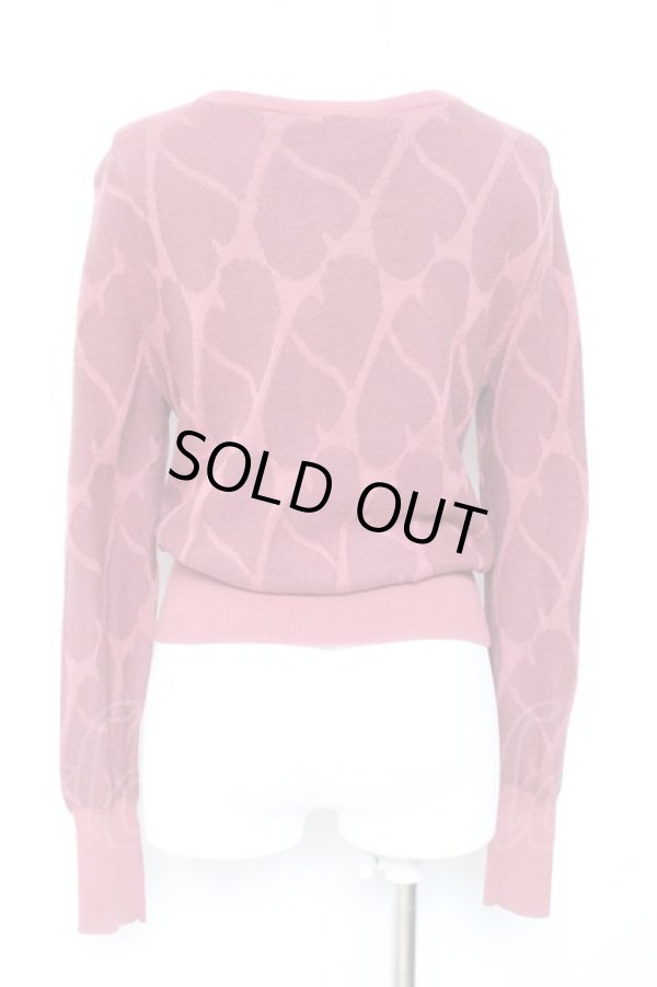 画像3: ヴィヴィアンウエストウッド 中古 / ハートカーディガン 2 赤  Y-26-01-28-036-to-SZ-ZH (3)