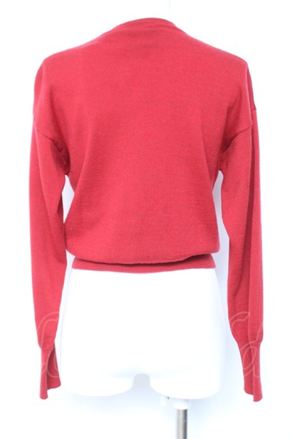 画像3: ヴィヴィアンウエストウッド 中古 / カラーオーブ刺繍カーディガン M レッド  Y-26-01-28-037-to-YM-OS (3)