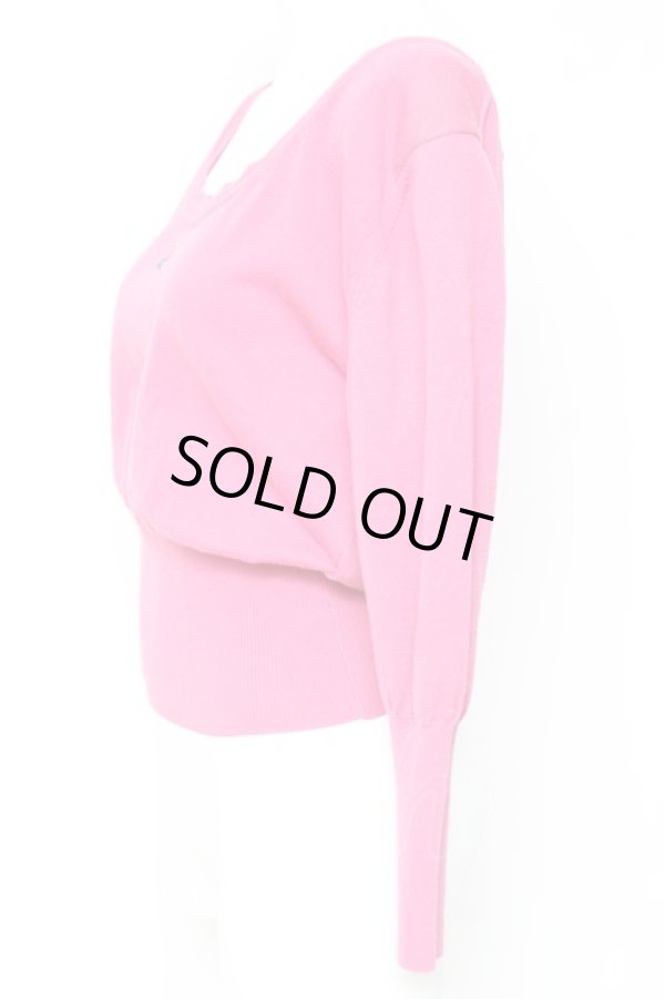 画像2: ヴィヴィアンウエストウッド 中古 / カラーオーブ刺繍ラウンドネックニット S ピンク  Y-26-01-28-039-to-IG-ZH (2)