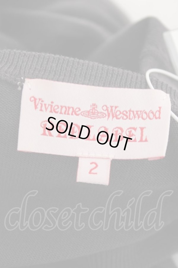 画像6: ヴィヴィアンウエストウッド 中古 / 単色オーブ刺繍カーディガン 2 チャコール  Y-26-01-28-044-to-SZ-OS (6)