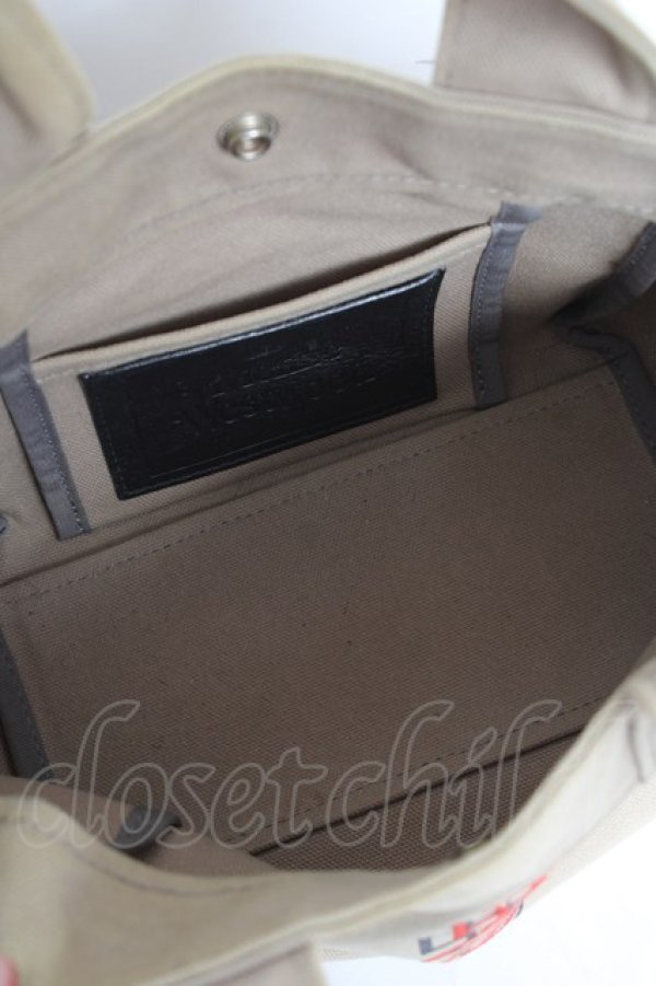 画像5: ヴィヴィアンウエストウッド 中古 / DOUBLE ORB トートバッグ  カーキ  Y-26-01-28-005-gd-SZ-ZY (5)