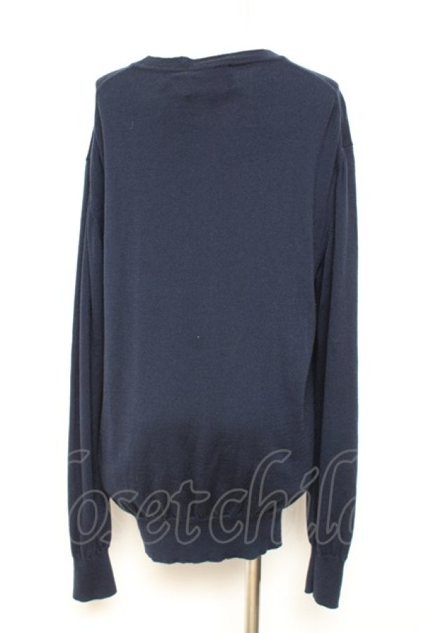 画像3: ヴィヴィアンウエストウッド MAN 中古 / オーブ刺繍ニットトップス XL ネイビー  Y-26-01-28-046-to-YM-ZY (3)