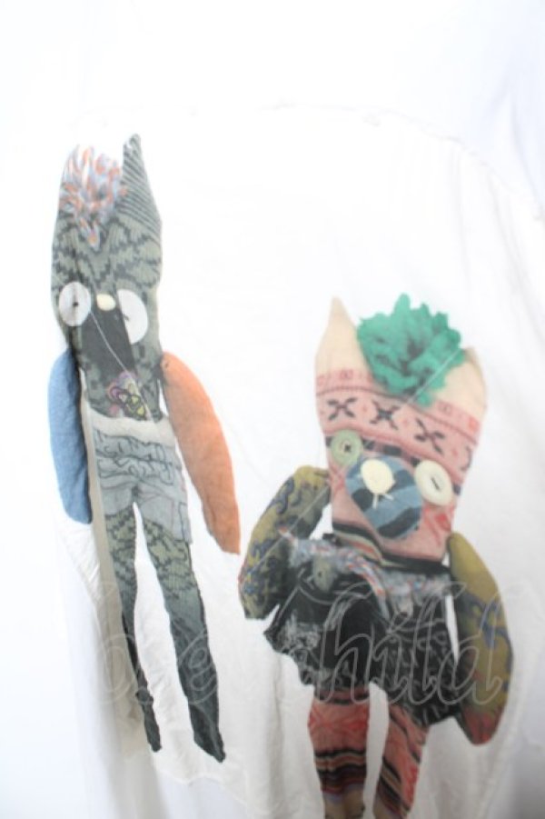 画像4: ANGLOMANIA 中古 / SOCK MONSTER ビッグTシャツ  白  Y-26-01-28-056-op-AS-ZY (4)