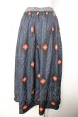 画像2: ヴィヴィアンウエストウッド 中古 / flower argyle　ロングフレアスカート 00 ネイビー  Y-26-01-28-059-sk-AS-OS (2)