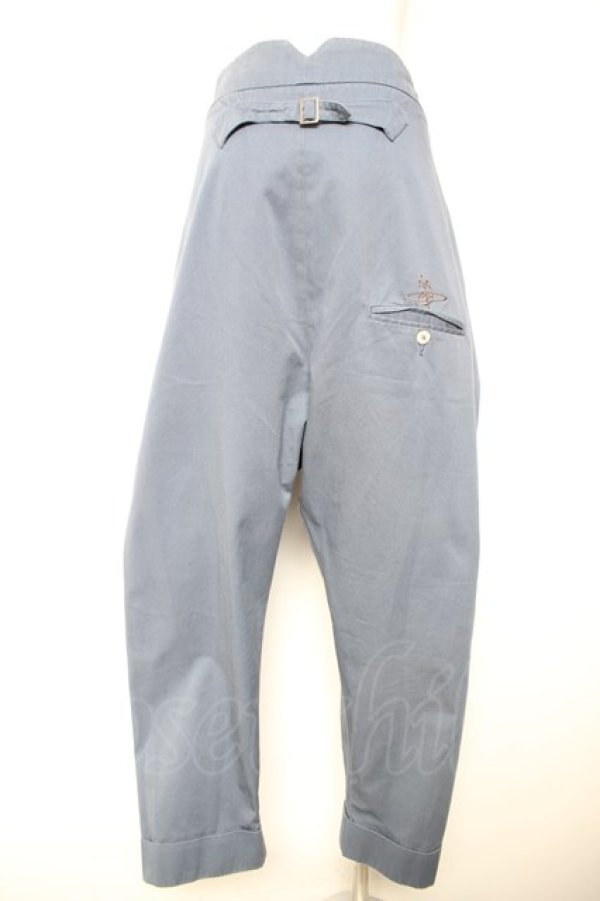 画像2: ヴィヴィアンウエストウッド 中古 / クラシックサムライパンツ 48 ブルー  Y-26-01-28-064-pa-AS-ZY (2)