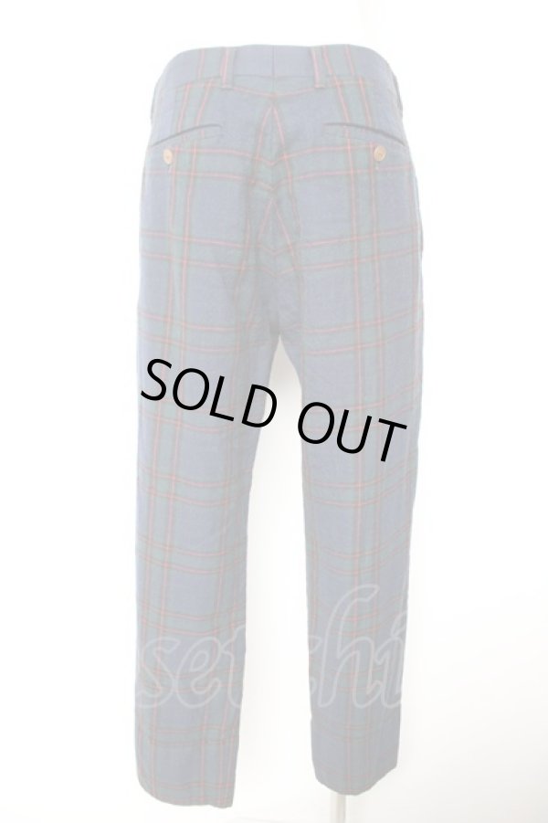 画像2: ヴィヴィアンウエストウッド MAN 中古 / TARTAN CLASSICパンツ 44 グリーンｘネイビー  Y-26-01-28-065-pa-YM-ZY (2)