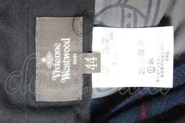 画像4: ヴィヴィアンウエストウッド MAN 中古 / TARTAN CLASSICパンツ 44 グリーンｘネイビー  Y-26-01-28-065-pa-YM-ZY (4)