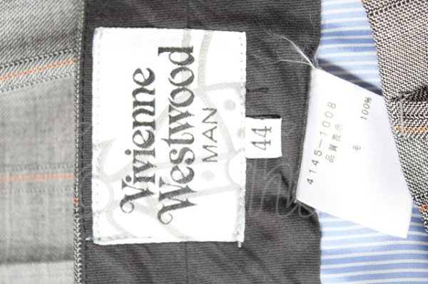 画像4: ヴィヴィアンウエストウッド MAN 中古 / チェックトラウザーズ 44 グレー  Y-26-01-28-066-pa-AS-ZY (4)