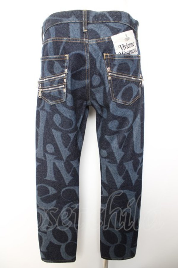 画像2: ヴィヴィアンウエストウッド 中古 / PEPPE JEANS LOGOMANIA 25 インディゴ  Y-26-01-28-069-pa-SZ-ZY (2)