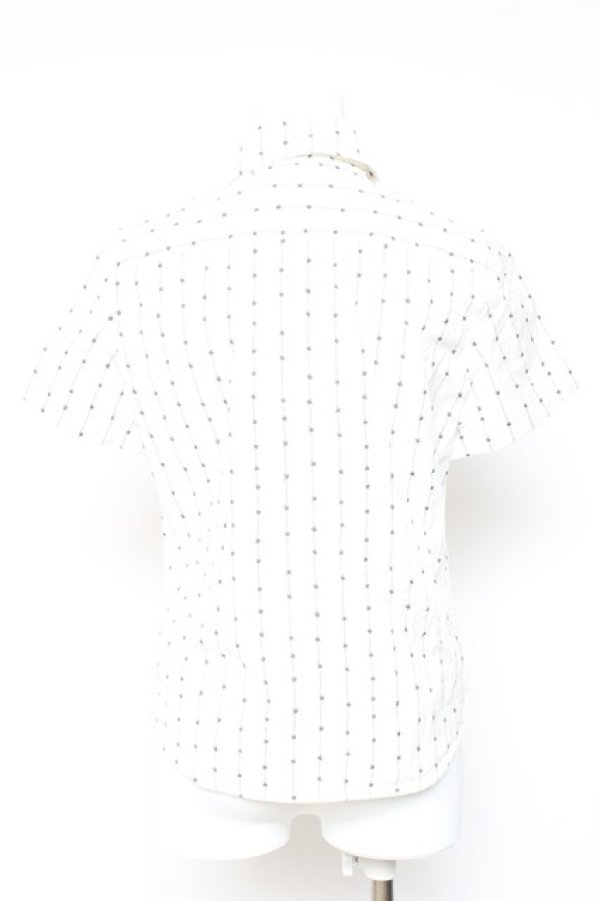 画像3: ヴィヴィアンウエストウッド 中古 / 単色オーブ刺繍ブラウス 3 ホワイト  Y-26-01-28-011-to-SZ-ZY (3)