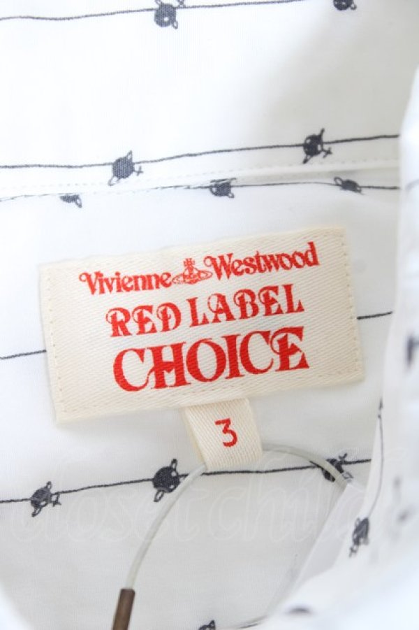 画像5: ヴィヴィアンウエストウッド 中古 / 単色オーブ刺繍ブラウス 3 ホワイト  Y-26-01-28-011-to-SZ-ZY (5)