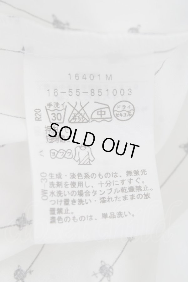 画像6: ヴィヴィアンウエストウッド 中古 / 単色オーブ刺繍ブラウス 3 ホワイト  Y-26-01-28-011-to-SZ-ZH (6)