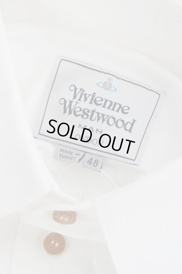 画像6: ヴィヴィアンウエストウッド MAN 中古 / ORT SLEEVE DESIGN SHIRT 48 ホワイト  Y-26-01-28-012-bl-SZ-ZH (6)