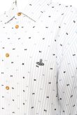 画像4: ヴィヴィアンウエストウッド MAN 中古 / CLASSIC STRIPE SHIRTS 50 グレー×ホワイト  Y-26-01-28-015-bl-SZ-OS (4)