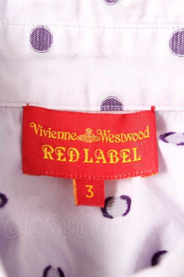 画像4: ヴィヴィアンウエストウッド 中古 / ドットオーブブラウス 3 ラベンダー  Y-26-02-11-002-bl-SZ-ZY (4)
