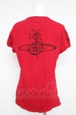 画像2: ヴィヴィアンウエストウッド MAN 中古 / クロックプリントTシャツ S レッド  Y-26-02-11-023-ts-SZ-ZS (2)