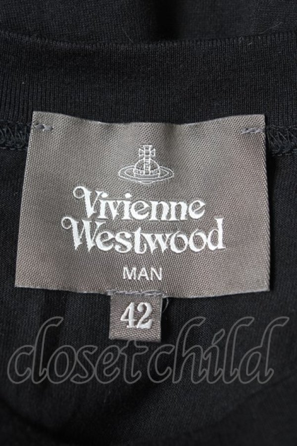 画像4: ヴィヴィアンウエストウッド MAN 中古 / mushroom man tシャツ 42 黒  Y-26-02-11-025-to-AS-ZS (4)