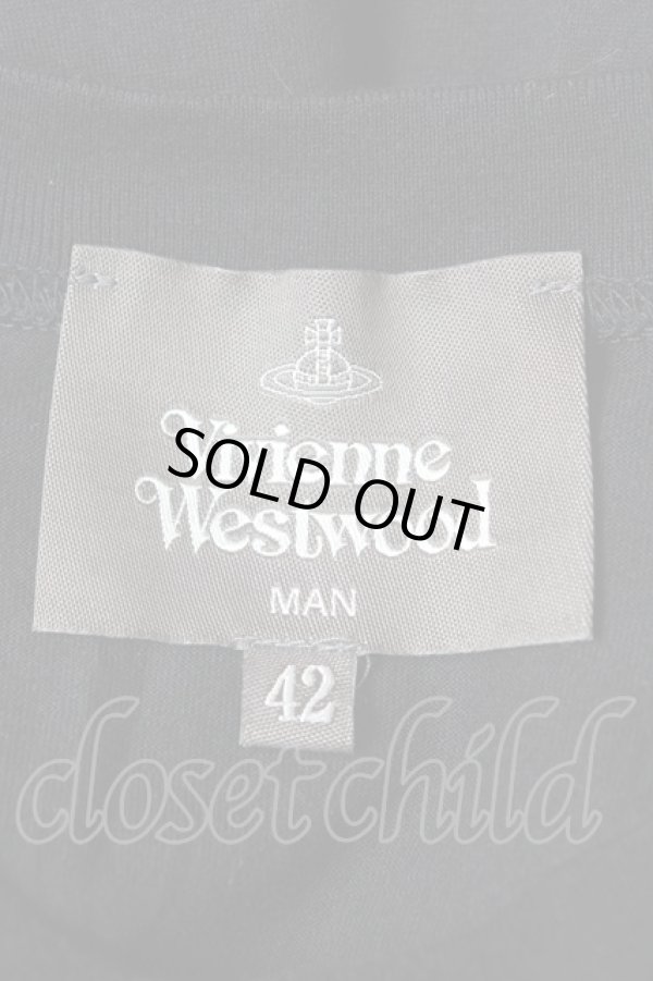 画像4: ヴィヴィアンウエストウッド MAN 中古 / mushroom man tシャツ 42 黒  Y-26-02-11-025-to-AS-ZS (4)