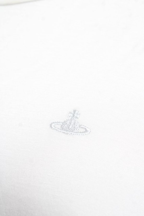 画像3: ヴィヴィアンウエストウッド 中古 / 単色オーブ刺繍Aラインカットソー 2 グレー  Y-26-02-11-026-to-YM-ZY (3)