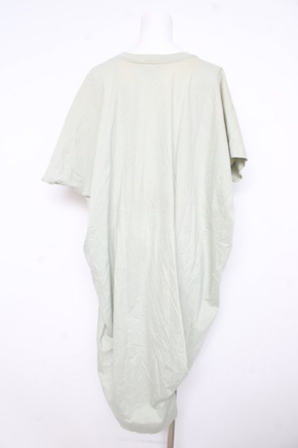 画像2: ヴィヴィアンウエストウッド 中古 / オーガニックコットン天竺BLCW HEARTドレープワンピース  ミント  Y-26-02-11-028-op-IG-ZY (2)