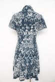 画像2: ヴィヴィアンウエストウッド 中古 / 総柄シャツワンピース  ブルー  Y-26-02-11-030-op-SZ-ZY (2)