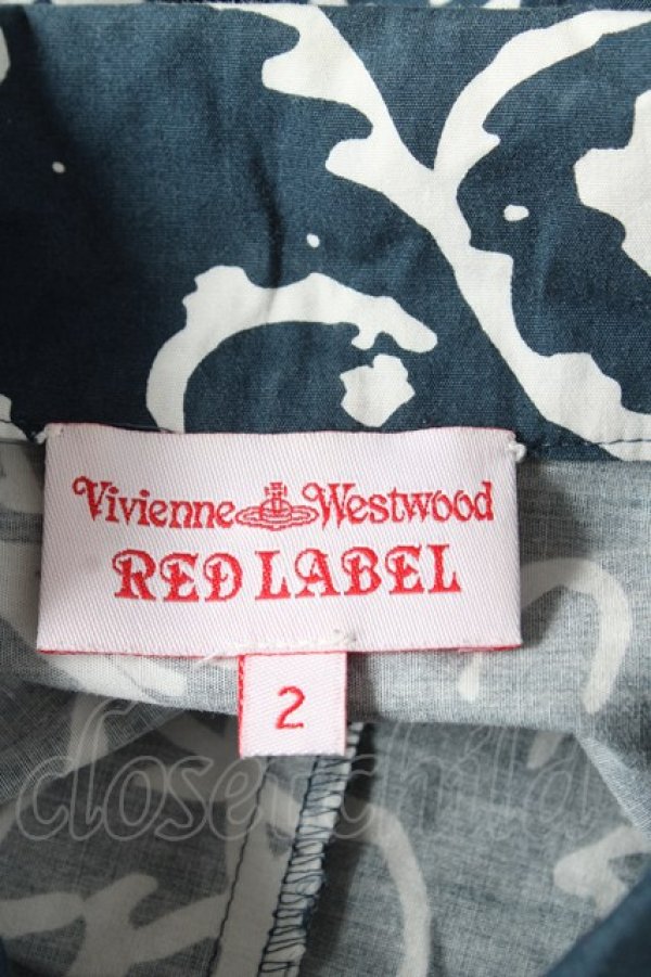 画像3: ヴィヴィアンウエストウッド 中古 / 総柄シャツワンピース  ブルー  Y-26-02-11-030-op-SZ-ZY (3)