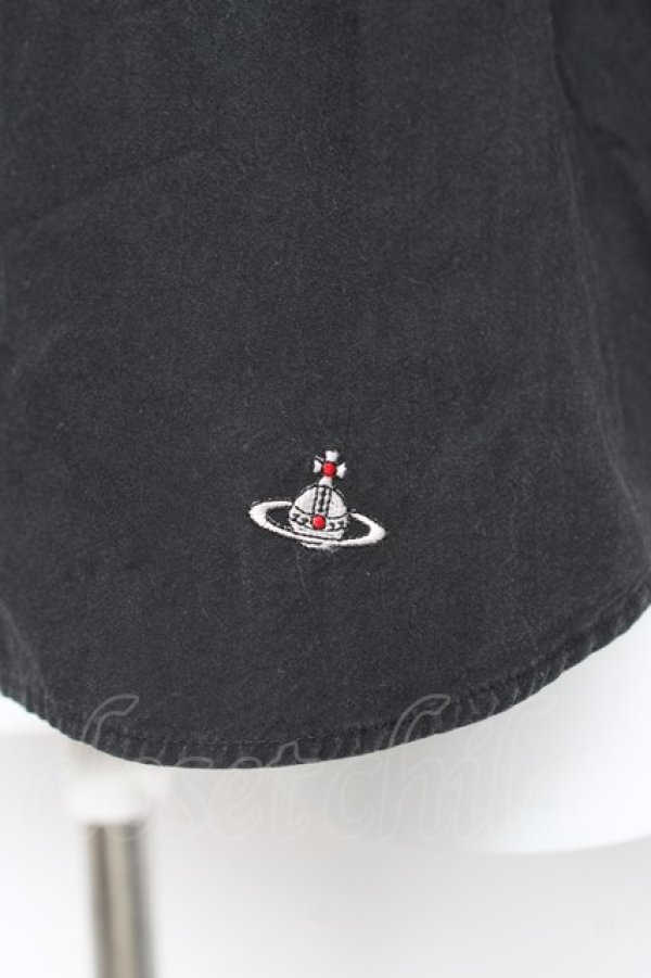 画像4: ヴィヴィアンウエストウッド 中古 / タイプライターハートフリルブラウス  ブラック  Y-26-02-11-003-bl-IG-ZY (4)