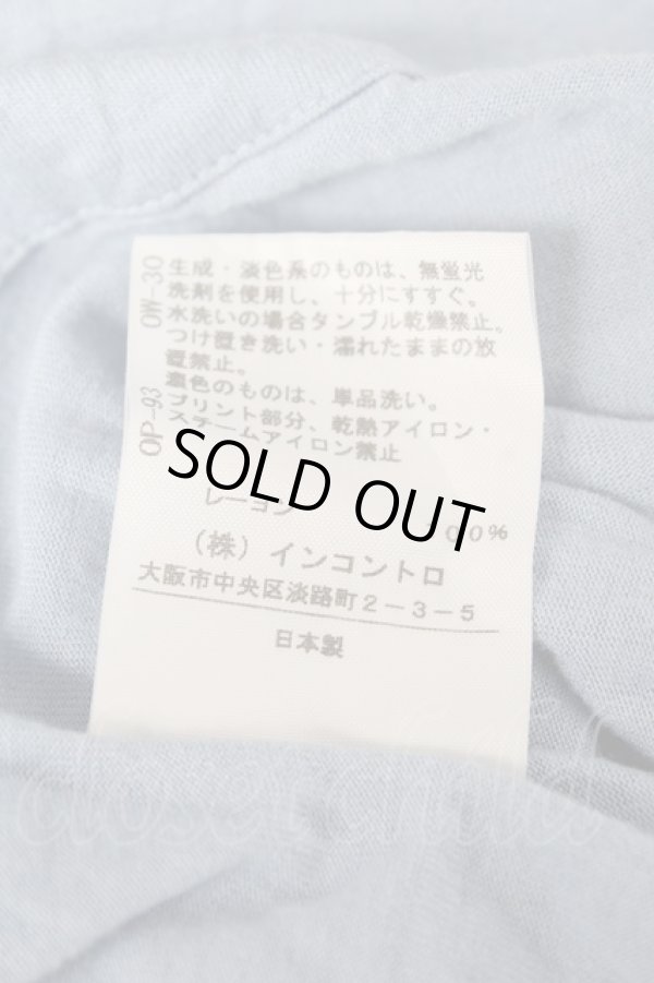画像4: ヴィヴィアンウエストウッド 中古 / ネックレスプリントTシャツワンピ-ス 2 サックス  Y-26-02-11-031-op-AS-ZY (4)